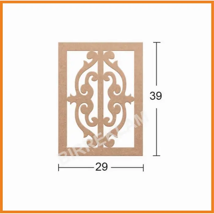 Boyanabilir Dekoratif Desen Duvar Dekorasyonu 39x29 cm mdl4