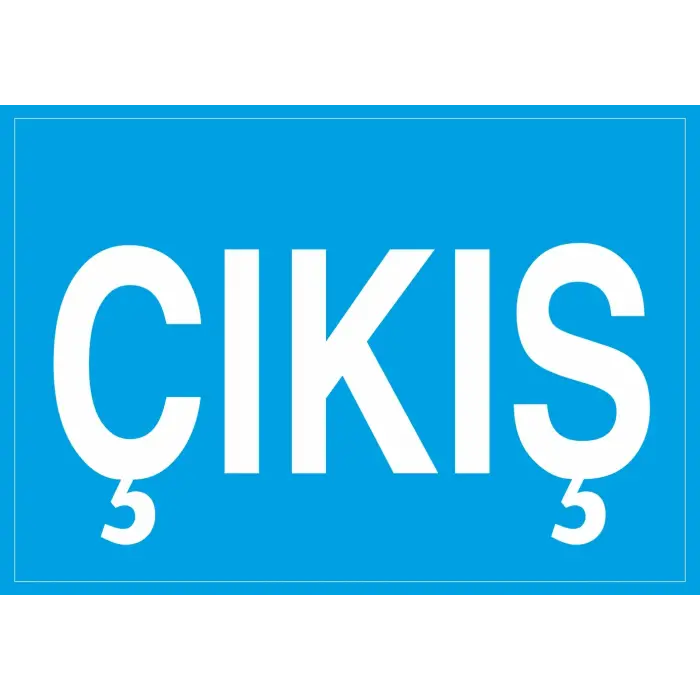 Çıkış Levhası Fabrika ve Tesis Yönlendirme Tabelası