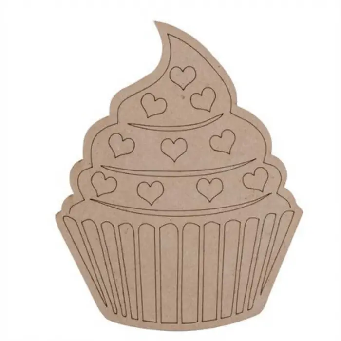 Cupcake Ahşap Boyama