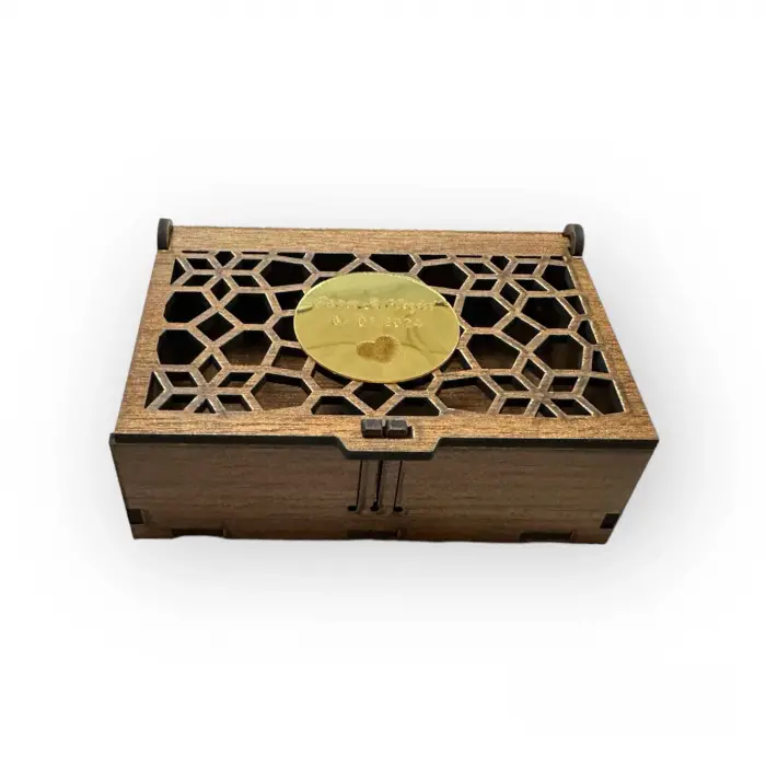 Dekoratif Ahşap Hediyelik Kutu 12x8x4 cm