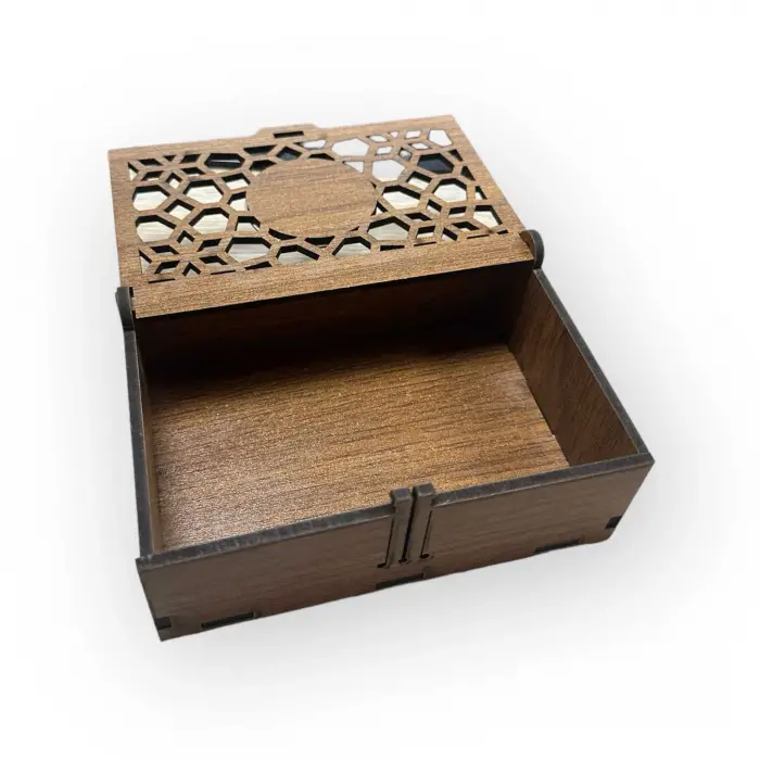 Dekoratif Ahşap Hediyelik Kutu 12x8x4 cm