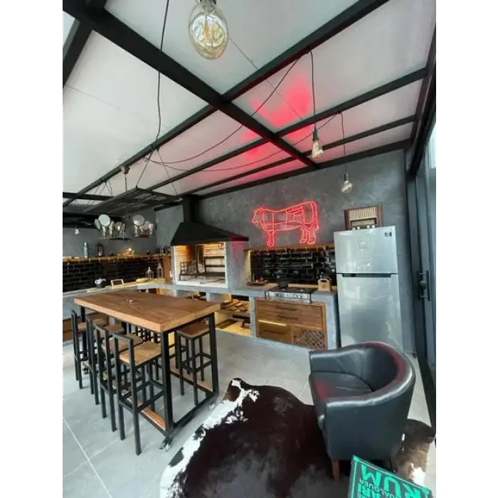 Işıklı Kasap Tabelası Neon Led İç Mekan Levha