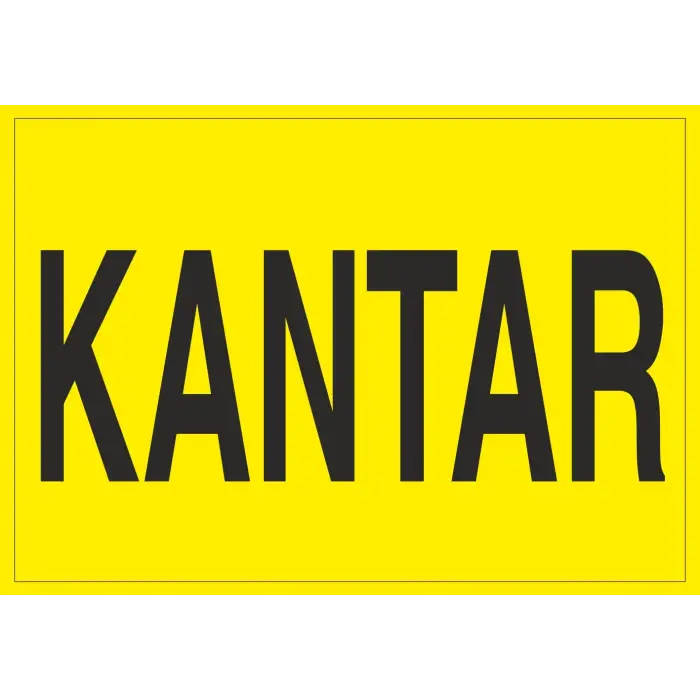 Kantar Levhası Kantar ve Araç Tartım Uyarı Tabelası