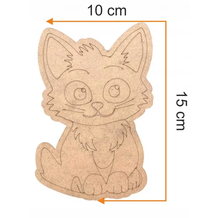 Kedi Ahşap Boyama Okul Diy Etkinlik Aktivite Sanat