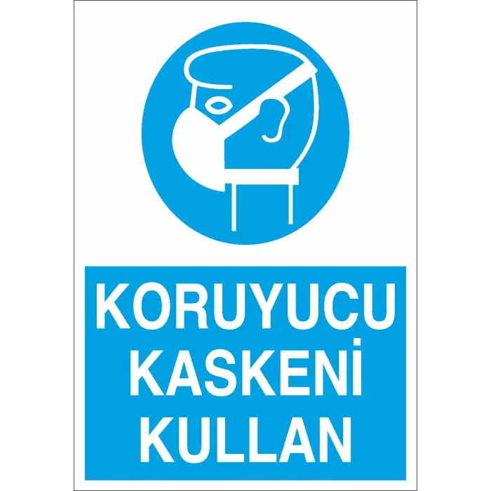 Koruyucu Maskeni Kullan İş Güvenliği Levhası