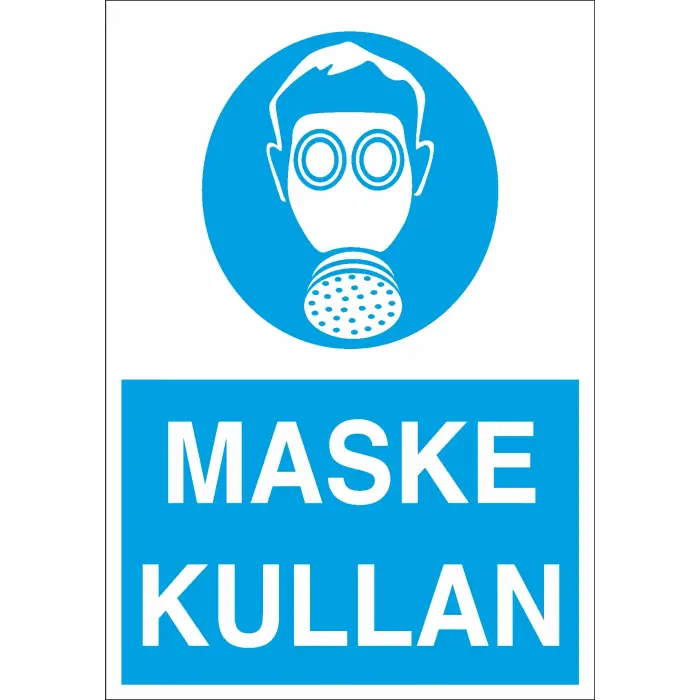 Maske Kullan İş Güvenliği Levhası