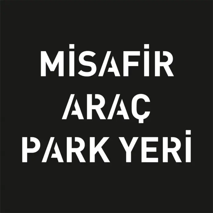 Misafir Araç Park Yeri Boyama Şablonu 3 mm Ham MDF