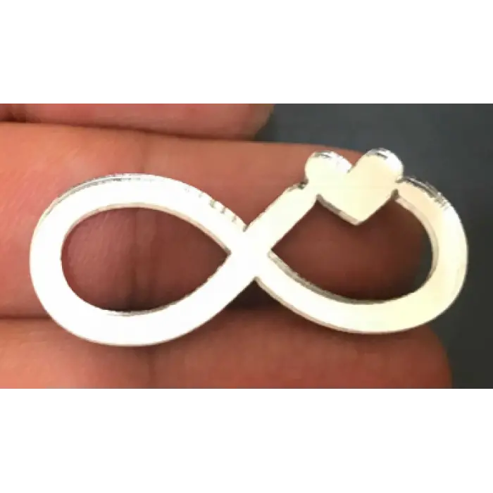 Pleksi Etiket Sonsuzluk İşareti 4 Cm