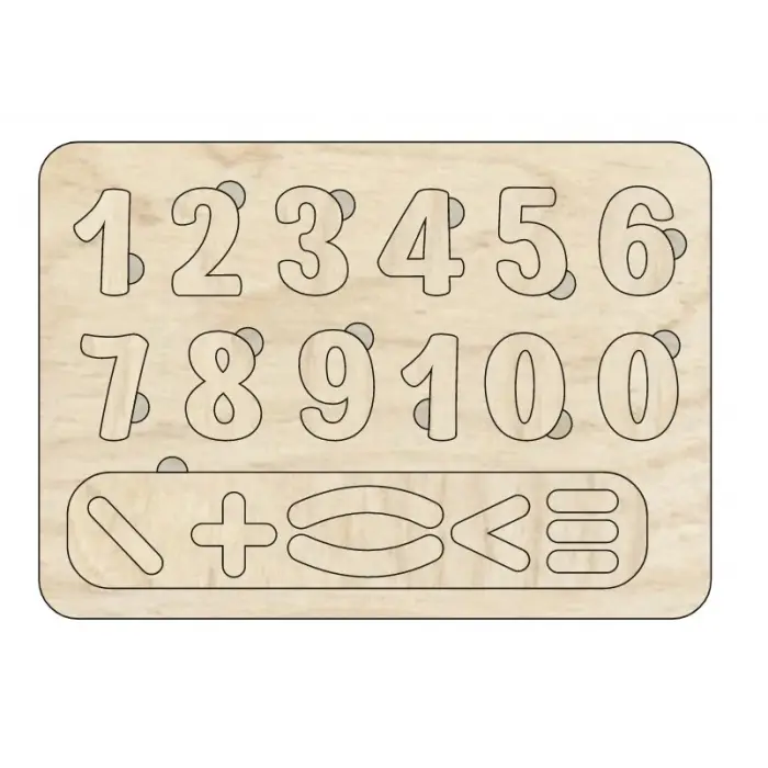Sayılar Çocuklar Için Ahşap Figürlü Eğitici-öğretici Yapboz Puzzle