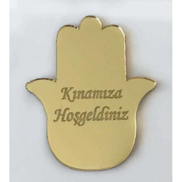 Toptan Kınamıza Hoşgeldiniz Yapışkanlı Pleksi