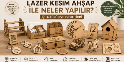 Lazer Kesim Ahşap ile Neler Yapılır? 40 Ürün ve Proje Fikri