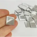 1,5 cm Kare Kendinden Yapışkanlı Pleksi Mozaik Ayna – Gold ve Gümüş Renk Seçenekli