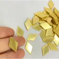 2 cm Baklava Dilimi Kendinden Yapışkanlı Pleksi Mozaik Ayna – Gold ve Gümüş Renk Seçenekli