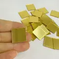 2 cm Kare Kendinden Yapışkanlı Pleksi Mozaik Ayna – Gold ve Gümüş Renk Seçenekli
