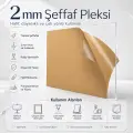2 mm Şeffaf Pleksi Levha Özel Ölçü Ebatlama ve Lazer Kesim