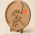 25 cm Standlı Atatürk Portresi Boyama Kiti ve Masa Dekoru