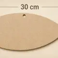 30x12 cm Boyanabilir Balık Ahşap Boyama Objesi | Ham MDF Duvar Süsü