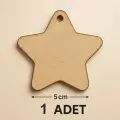 Ahşap Yıldız 5 Cm Boyanabilir 1 Adet