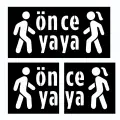 Önce Yaya Boyama Şablonu 3 mm Ham MDF