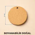 8 Cm Yuvarlak Supla Magnet Tahtası 3 mm Naturel Ham Boyanabilir Ahşap