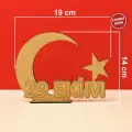 Ahşap Boyama 29 Ekim Cumhuriyet Bayrak ve Ay Yıldız Figürü Etkinlik
