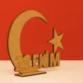 Ahşap Boyama 29 Ekim Cumhuriyet Bayrak ve Ay Yıldız Figürü Etkinlik