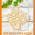 Ahşap Boyanabilir Dekoratif Çiçek Buketi Boyama Bahar Dekorasyonu Aktivite Kreş