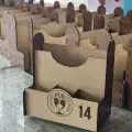 Ahşap Cafe Restaurant ve Oteller için Masa Üstü Peçetelik MDL 7