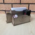 Ahşap Cafe Restoran Oteller için Masa Üstü Peçetelik Logolu