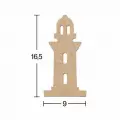 Ahşap Deniz Feneri 16x9 cm okul etkinlik