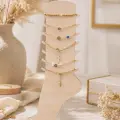 Ahşap Halhal Sergileme Standı 30×12 cm – 3 mm MDF Takı Organizeri