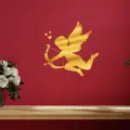 Aşk Meleği Gold Gümüş Pleksi Akrilik Cam