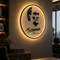 Atatürk Led Işıklı Pleksi Tablo | Dekoratif Duvar Tabelası ve Ofis Dekoru