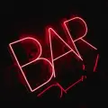 BAR YAZILI NEON LED IŞIKLI TABELA 45x25 cm