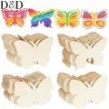 Boyanabilir Ahşap Kelebek 6x6 Cm 100 Adet