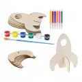 Boyanabilir Ahşap Uzay Gemisi