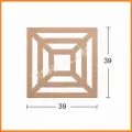 Boyanabilir Dekoratif Desen Duvar Dekorasyonu 39x39 cm mdl14