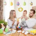 Boyanabilir Paskalya Yumurtası süsleri delikli Okul Diy Etkinlik Aktivite sanat