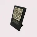 Cafe Restaurantlar için Ahşap Qr Menu