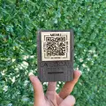 Cafe Restaurantlar için Ahşap Qr Menu