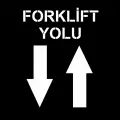 Çift Yönlü Forklift Yolu Zemin Boyama Şablonu 3 mm Ham MDF