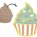 Cupcake Ahşap Boyama