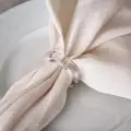Daire Desen 6’lı Şeffaf Renk Akrilik Peçete Halkası Peçete Yüzüğü