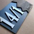 Dekoratif Ahşap Isimli Daire Numarası Kapı Numarası