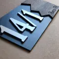 Dekoratif Ahşap Isimli Daire Numarası Kapı Numarası