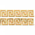 Dekoratif Labirent Bordür 20 Adet Gold Pleksi Dekor Ayna 8x7 Cm