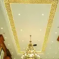 Dekoratif Labirent Bordür 20 Adet Gold Pleksi Dekor Ayna 8x7 Cm