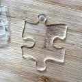 Dekoratif Puzzle Parçası Silüeti Akrilik Şeffaf Pleksi Süs