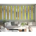Dekoratif Şerit Gold Ayna Pleksi Duvar Süsü 2.5x100cm 5 Adet( Yapışkanlı )