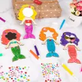 Deniz Kızı Aşk Aynası Ahşap Boyama Okul Diy Etkinlik Aktivite Sanat